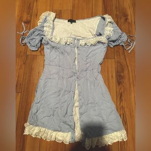 Lovers & Friends Blue Lace Dress